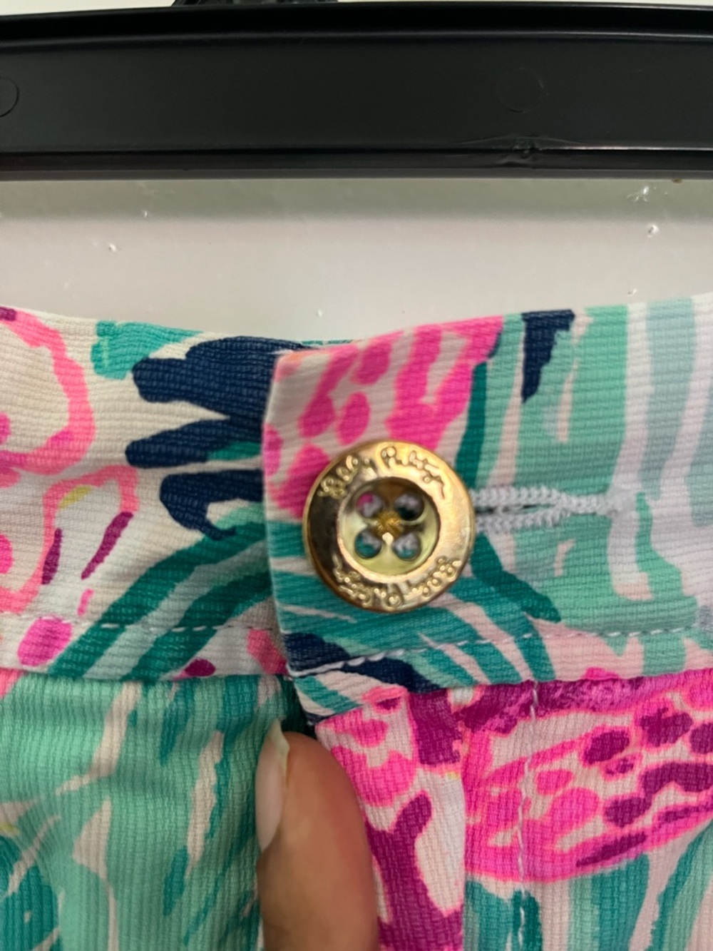 Lilly Pulitzer Tropical Floral Mini Skirt - Pink & Green - Picture 3 of 7